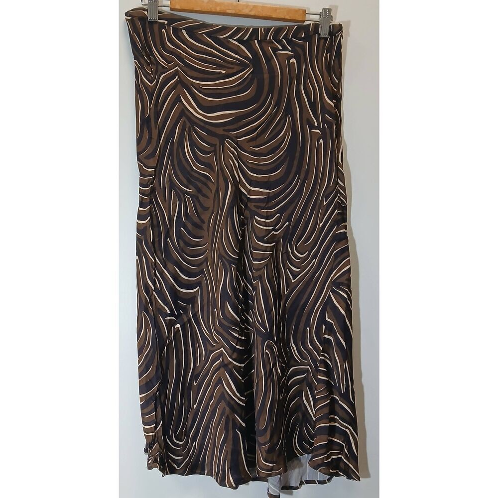 J. Mclaughlin Womens size 12 maxi slip skirt rust earthtone brown